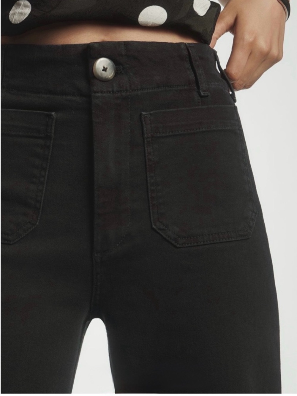 Anthropologie Maeve The Collette black Jean Pant size 30. - Picture 3 of 10
